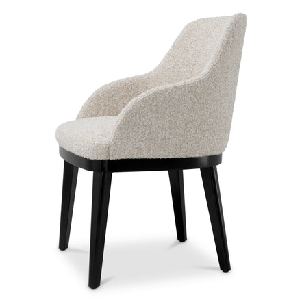 Scaun dining Costa cu brațe, Kempton bej