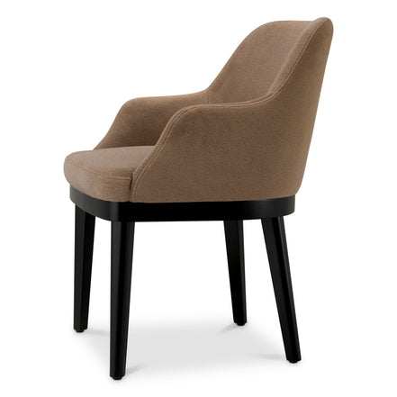 Scaun dining Costa cu raft, Sabino maro
