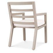 Scaun dining de exterior Delta, finisaj nisip, Sunbrella canvas