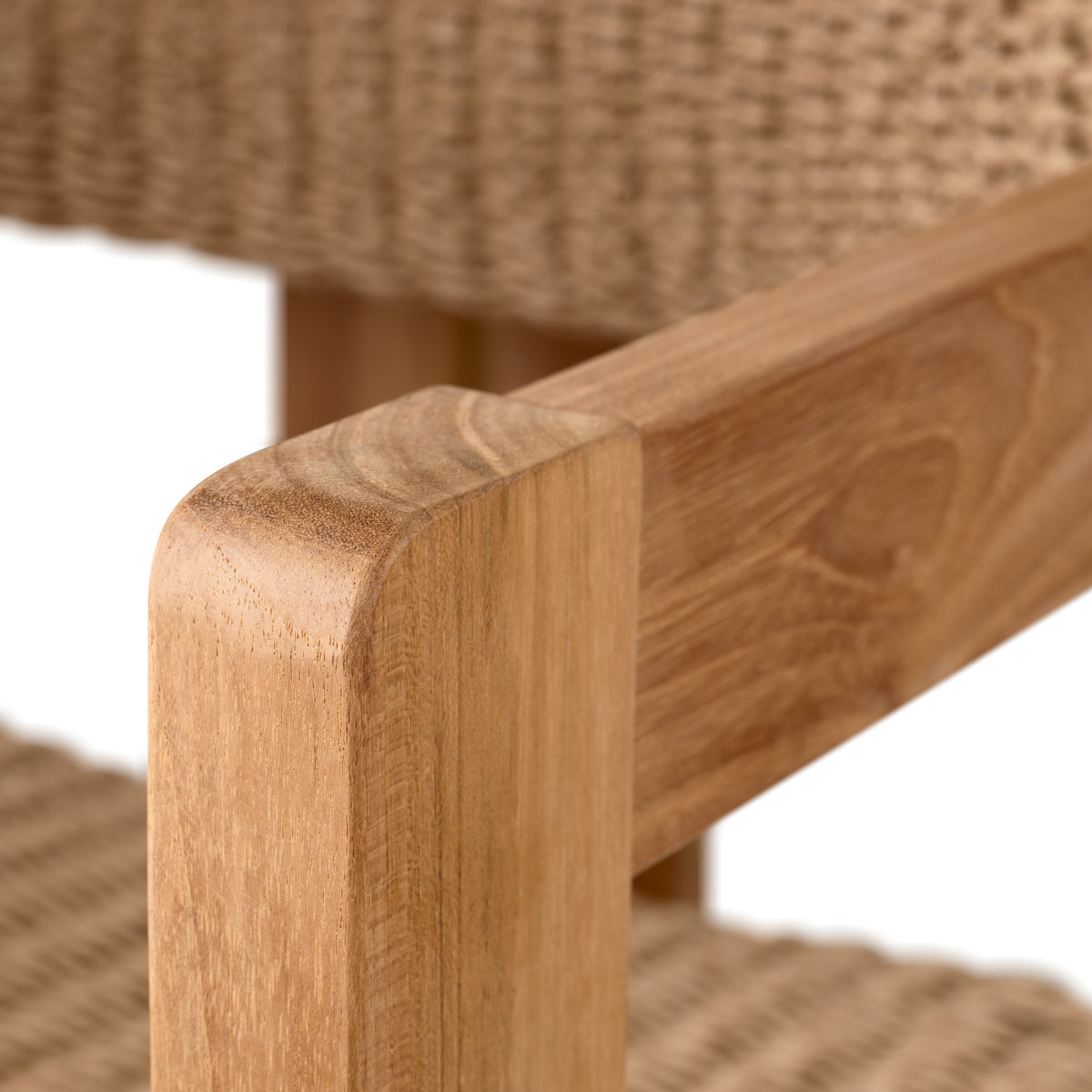 Scaun dining de exterior Donato, tec natural, ratan sintetic