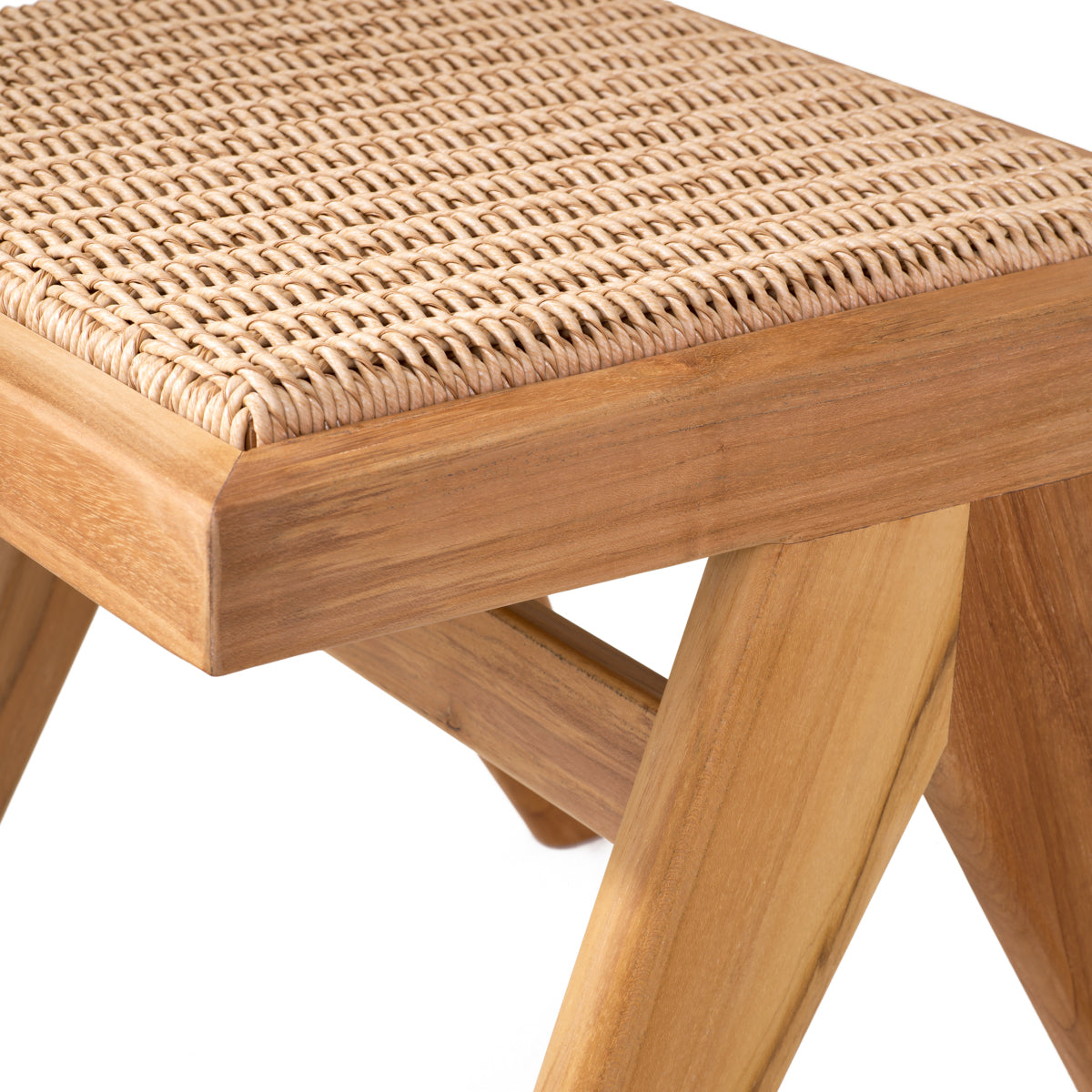 Scaun dining de exterior Niclas, tec natural, ratan sintetic natural