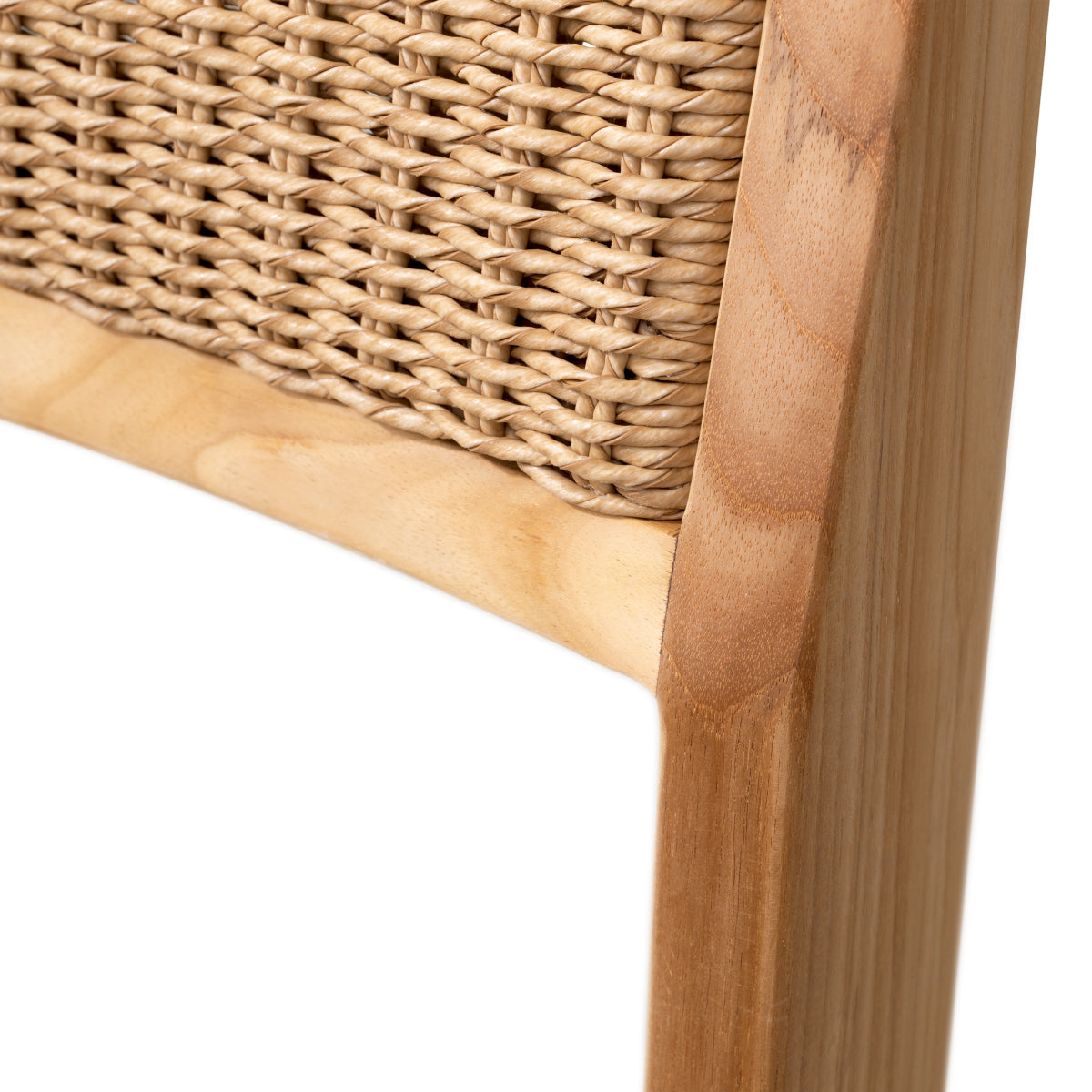 Scaun dining de exterior Niclas, tec natural, ratan sintetic natural