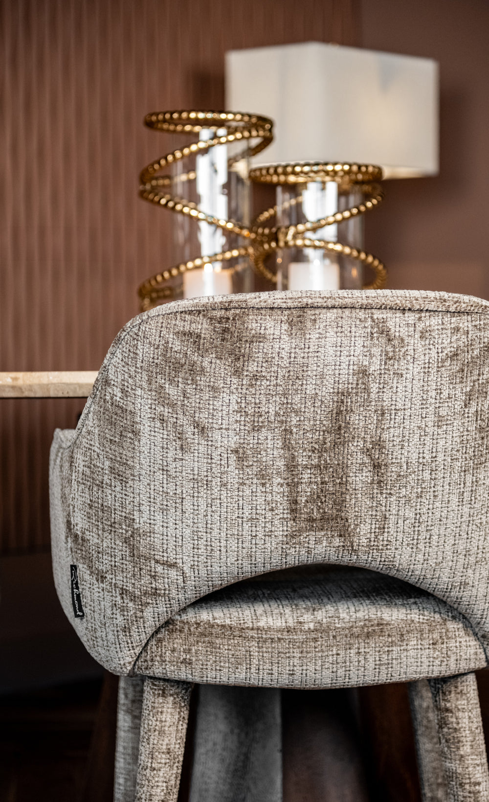Scaun dining Donnatella, niagara stone, ignifug – ambient