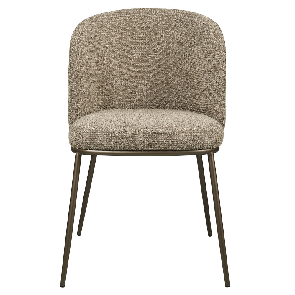 Scaun dining Elvi, chunky moca, ignifug (set de 2)