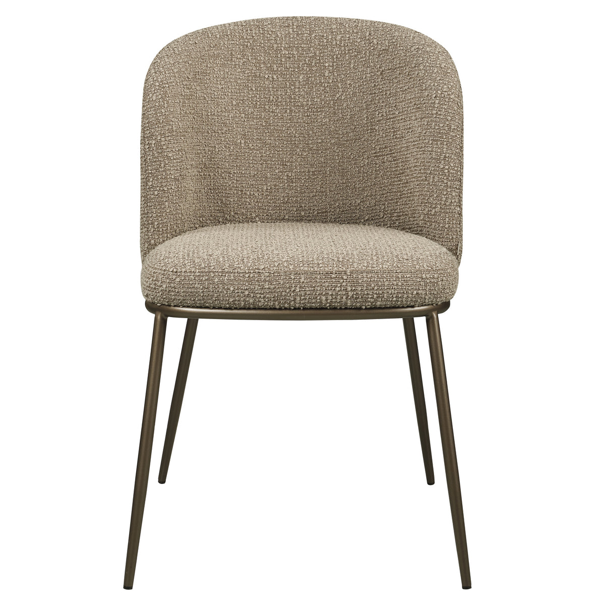 Scaun dining Elvi, chunky moca, ignifug (set de 2)