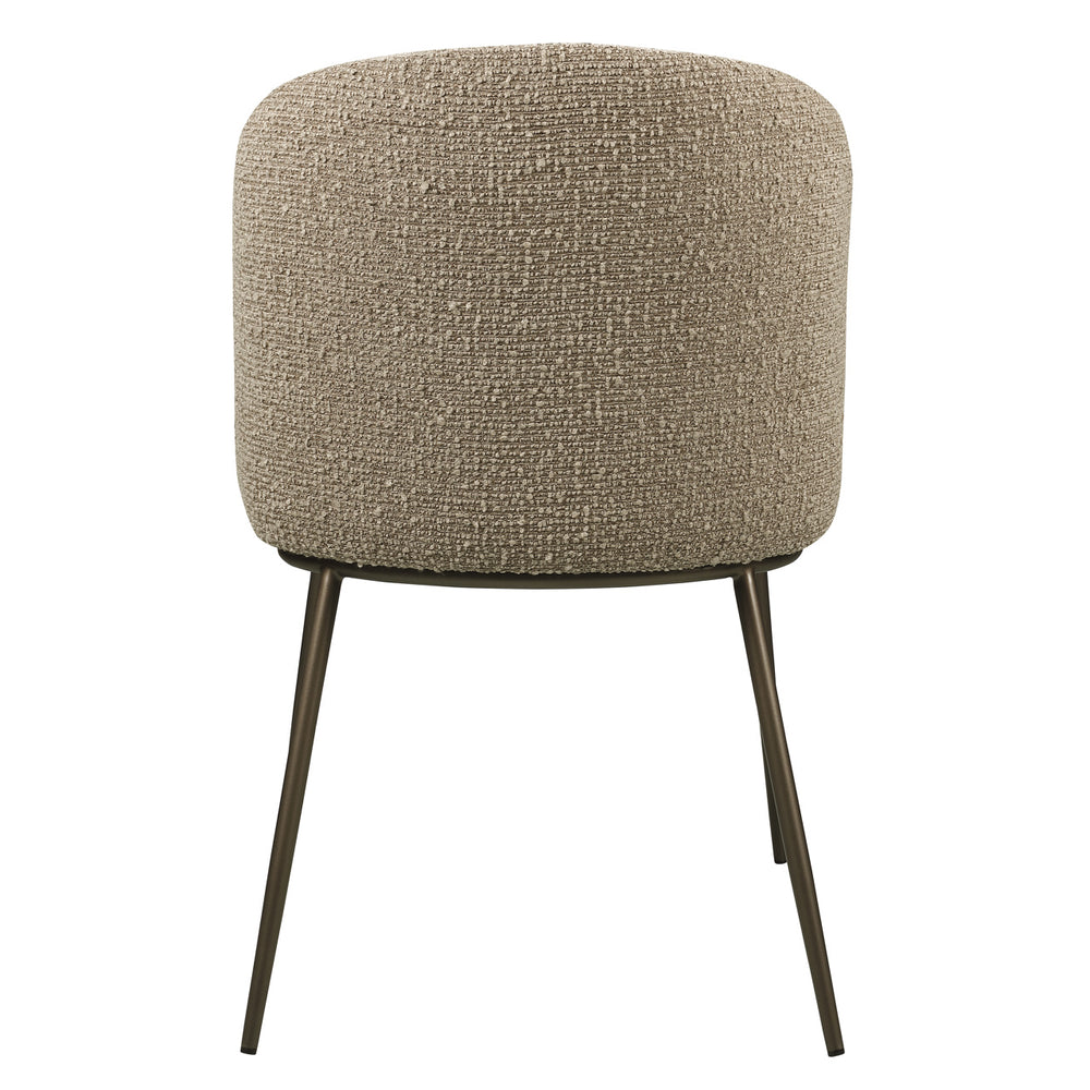 Scaun dining Elvi, chunky moca, ignifug (set de 2)