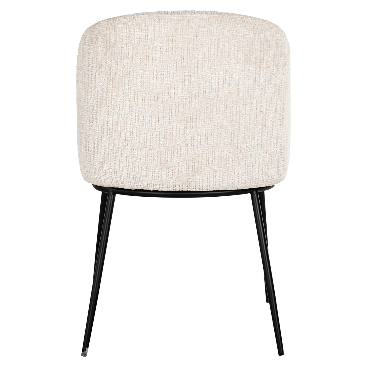 Scaun dining Elvi, niagara bej, ignifug (set de 2)