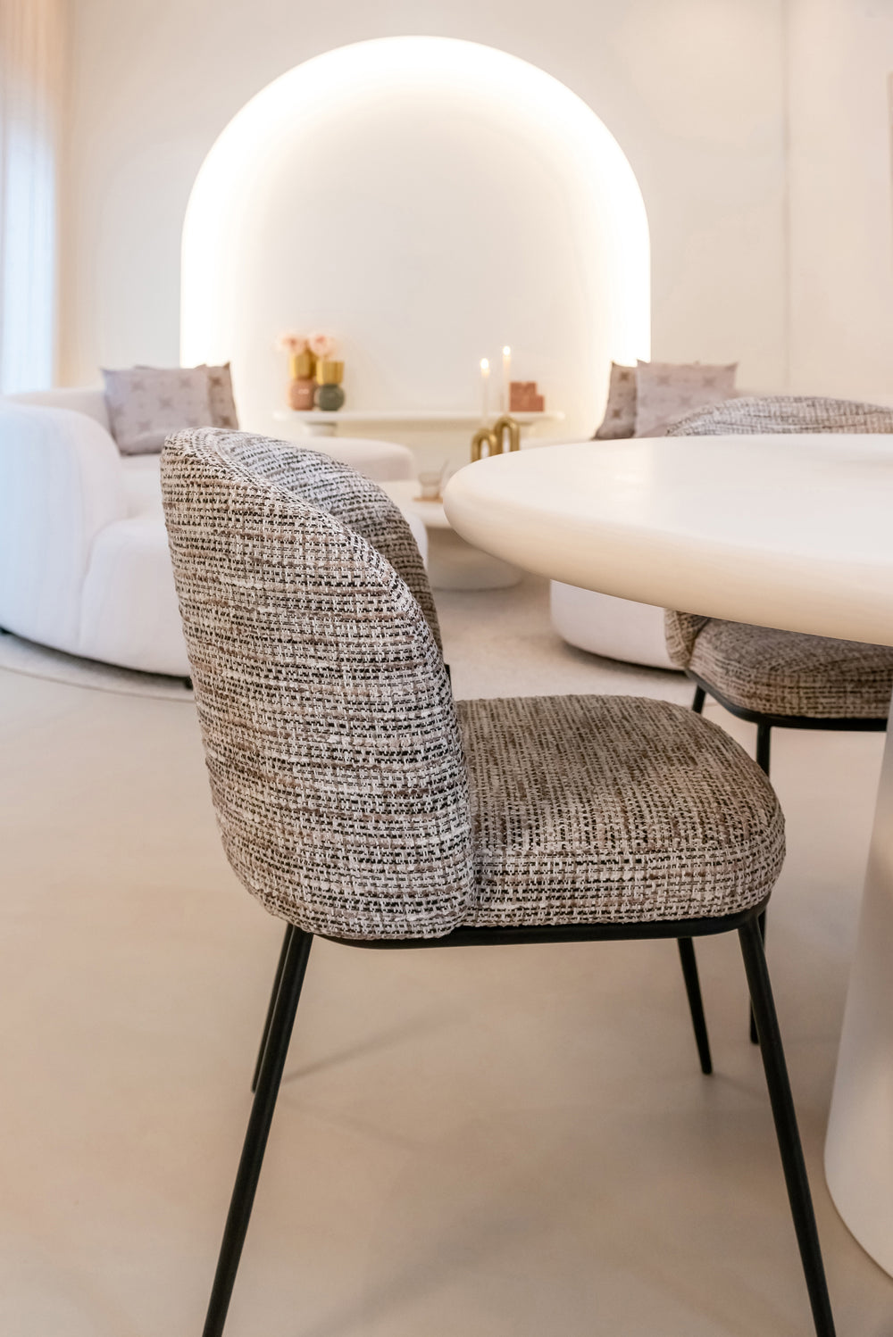 Scaun dining Elvi, trendy nature, ignifug (set de 2) – ambient