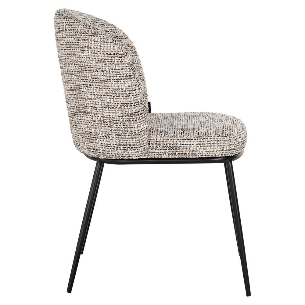 Scaun dining Elvi, trendy nature, ignifug (set de 2)