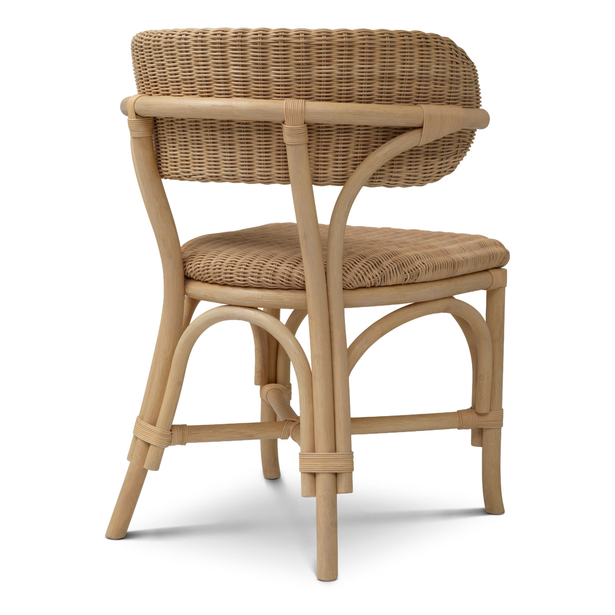 Scaun dining Ewan, ratan natural