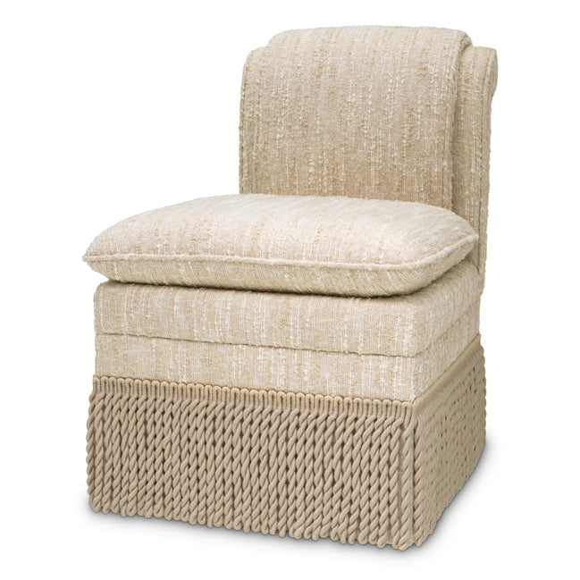 Scaun dining Fairburn, bouclé Sonata crem