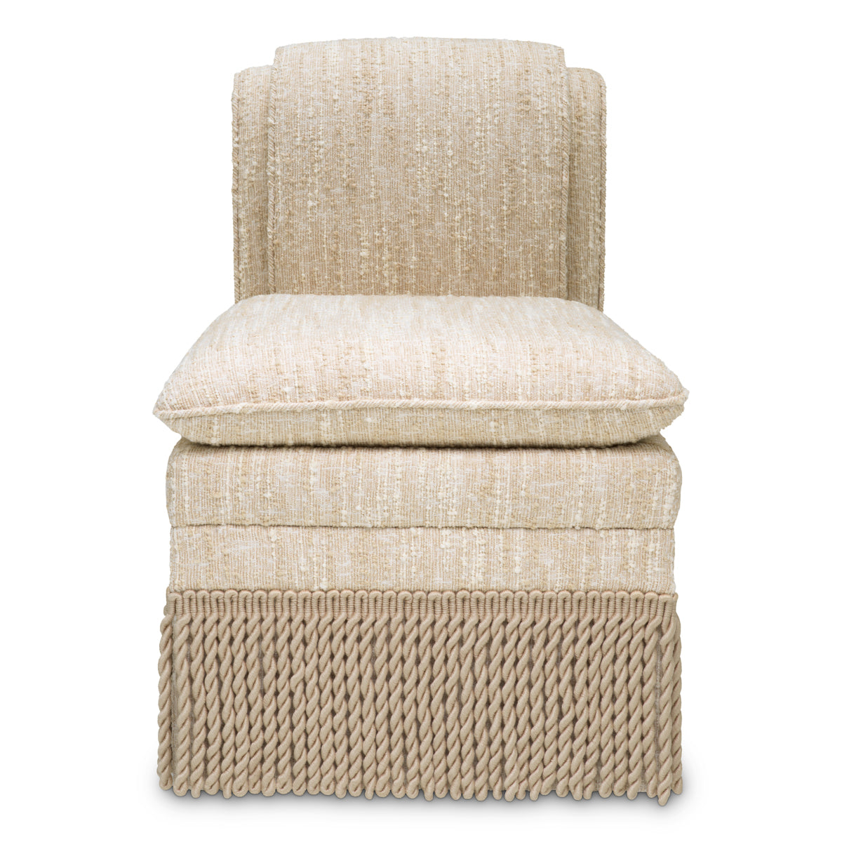 Scaun dining Fairburn, bouclé Sonata crem