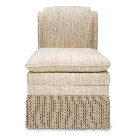 Scaun dining Fairburn, bouclé Sonata crem