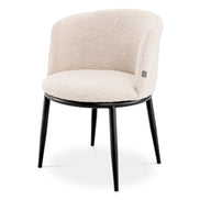 Scaun dining Filmore, bouclé crem, set de 2