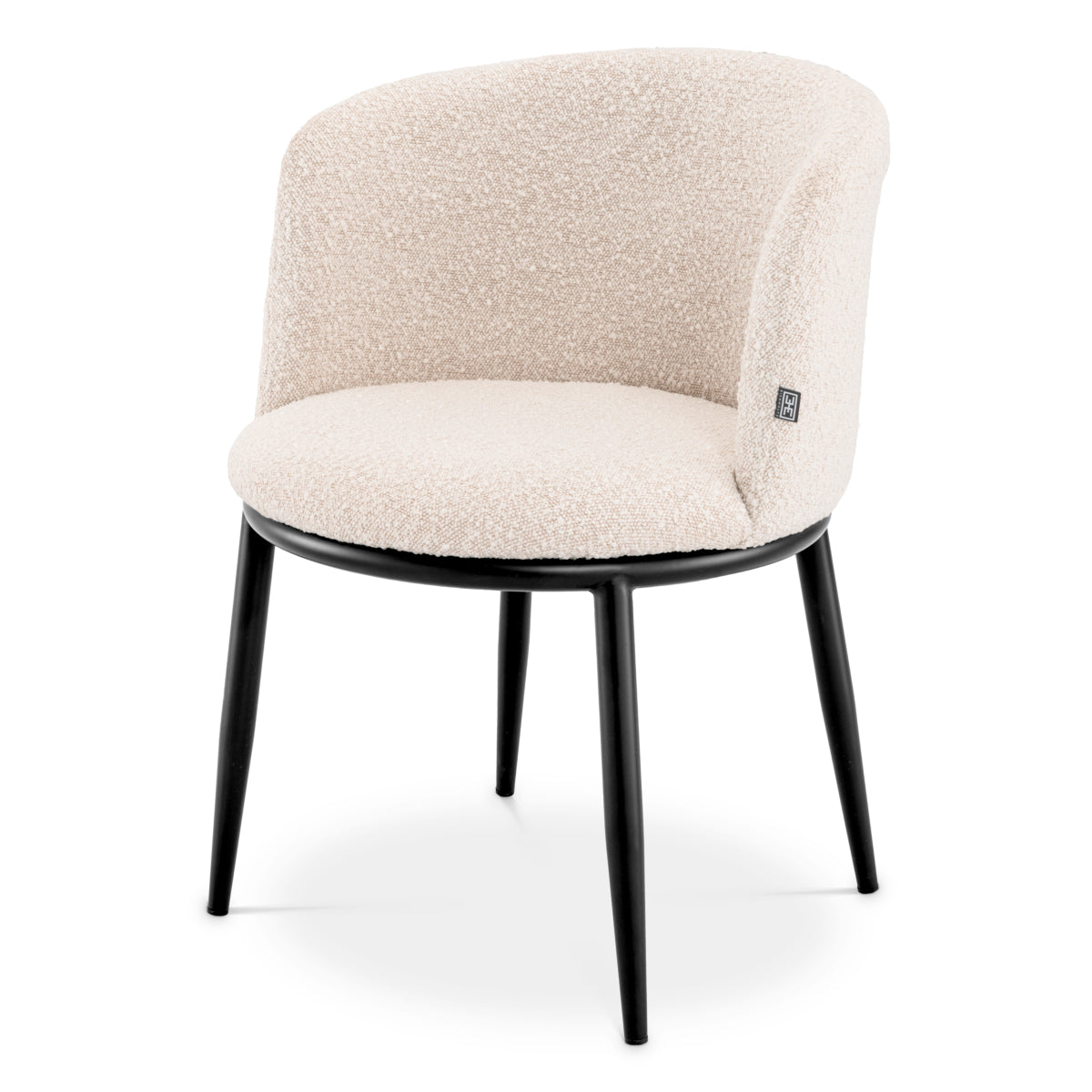 Scaun dining Filmore, bouclé crem, set de 2