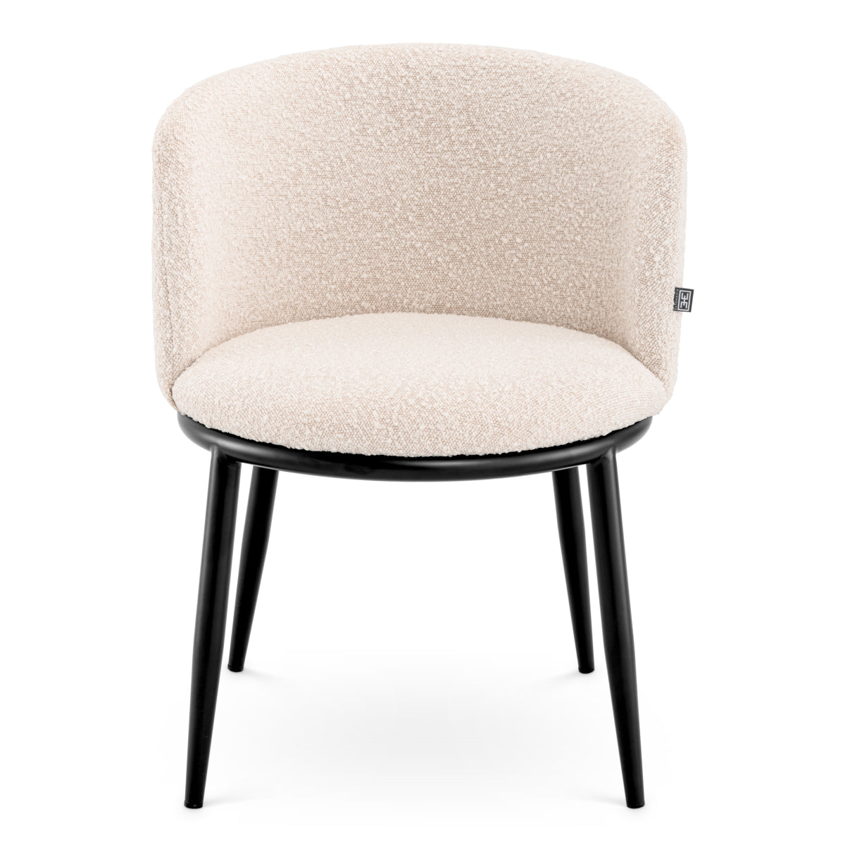 Scaun dining Filmore, bouclé crem, set de 2