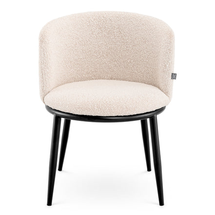 Scaun dining Filmore, bouclé crem, set de 2