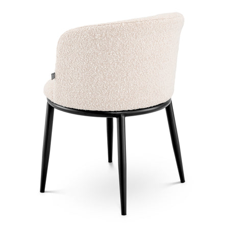 Scaun dining Filmore, bouclé crem, set de 2