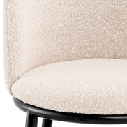 Scaun dining Filmore, bouclé crem, set de 2