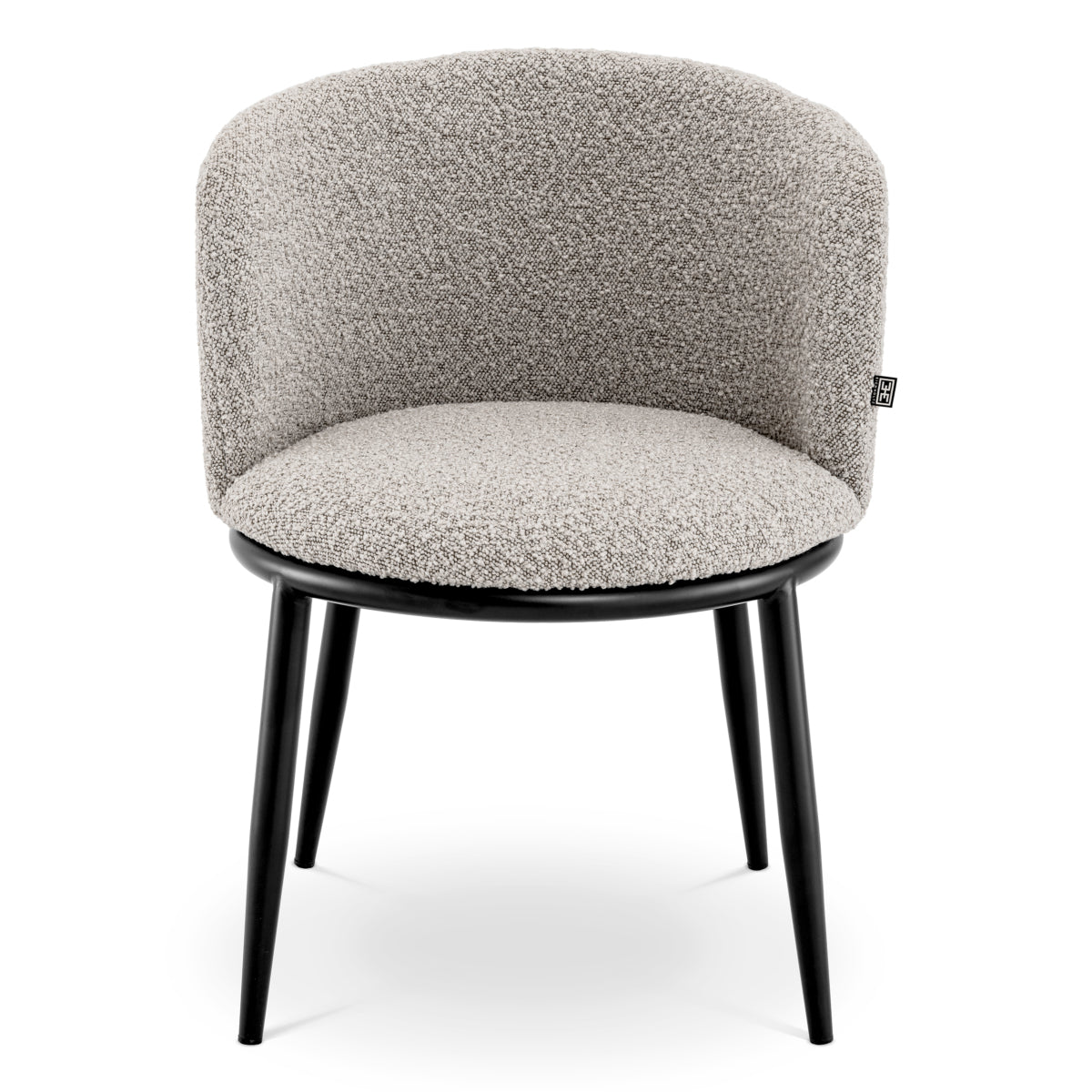 Scaun dining Filmore, bouclé gri, set de 2