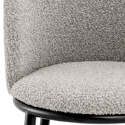 Scaun dining Filmore, bouclé gri, set de 2