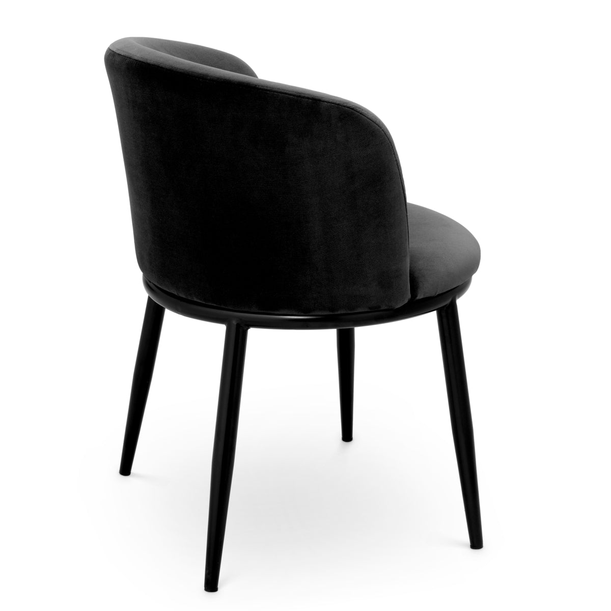 Scaun dining Filmore, Cameron negru, set de 2