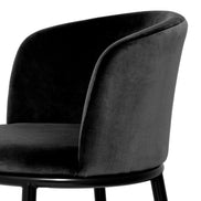 Scaun dining Filmore, Cameron negru, set de 2