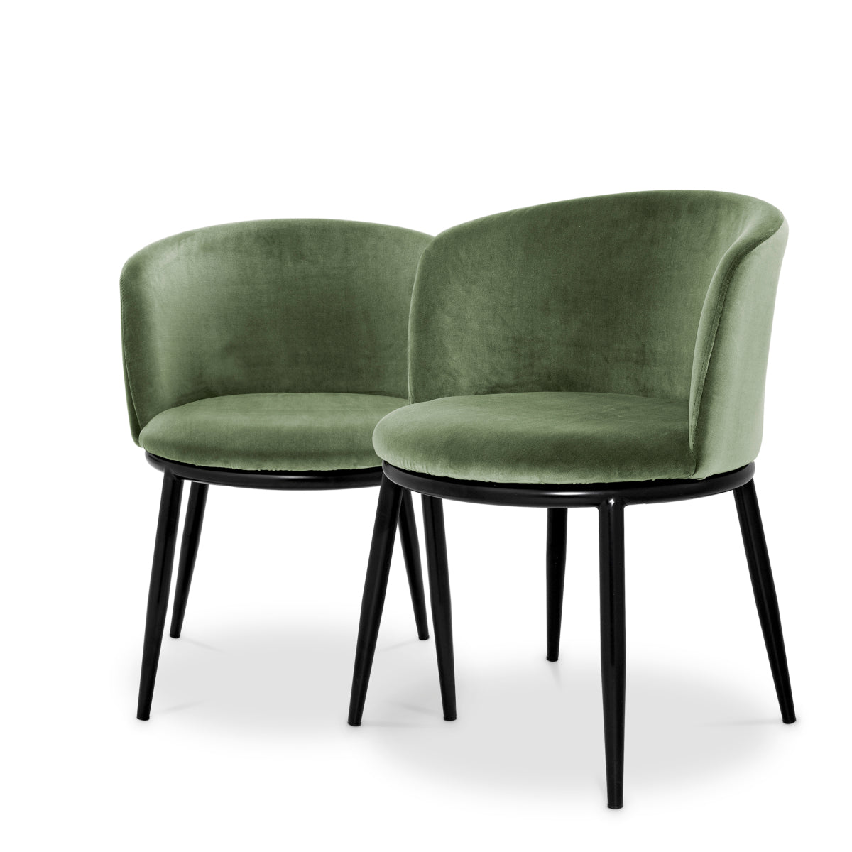 Scaun dining Filmore, Cameron verde deschis, set de 2