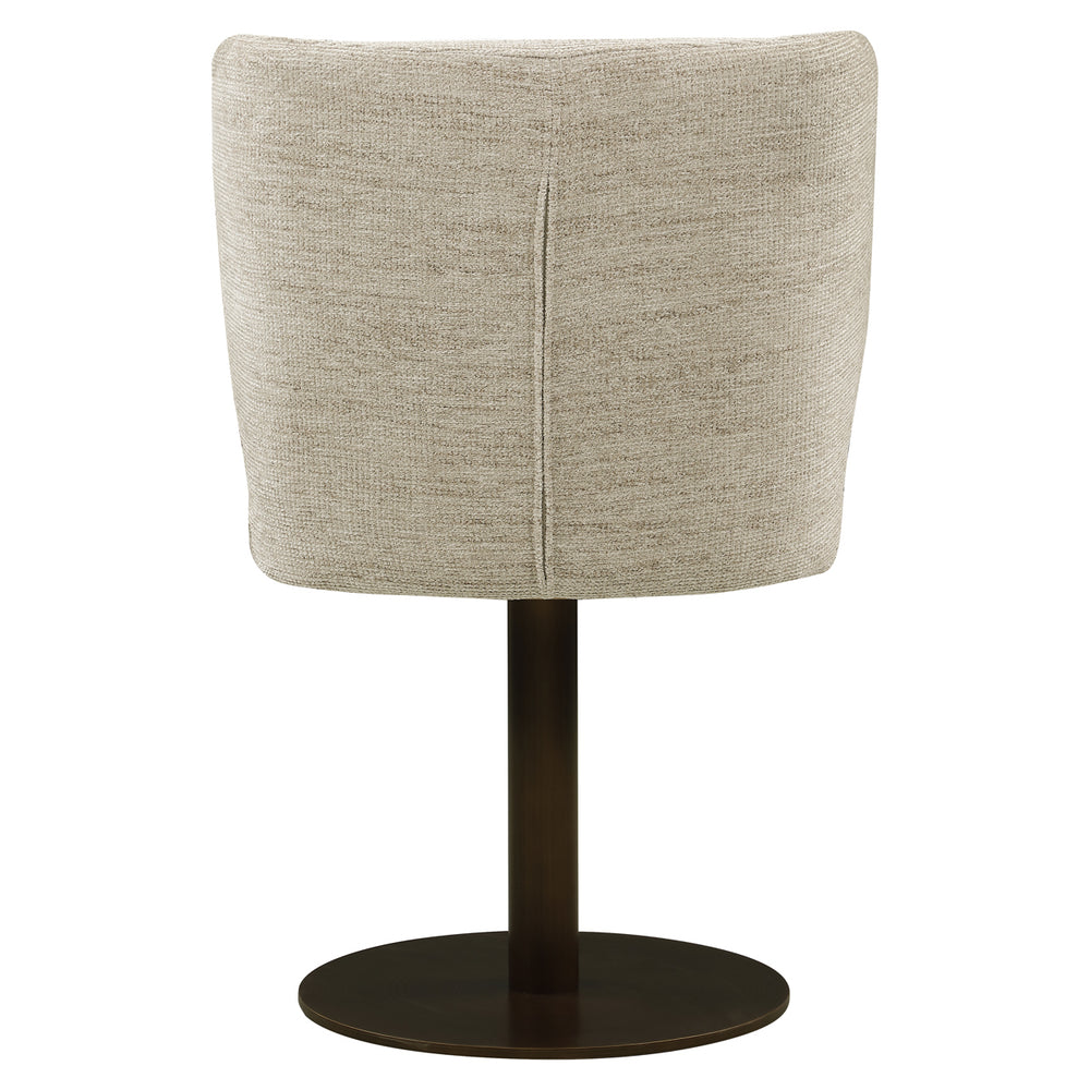 Scaun dining Fiona, softweave natural, rotativ