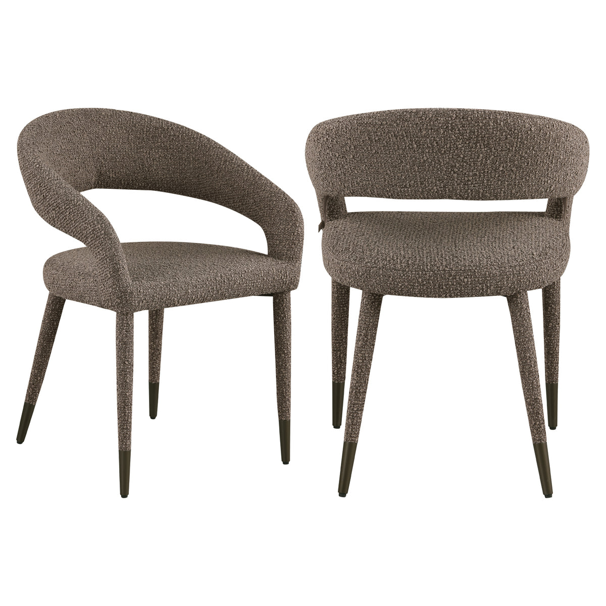 Scaun dining Gia, chunky maro
