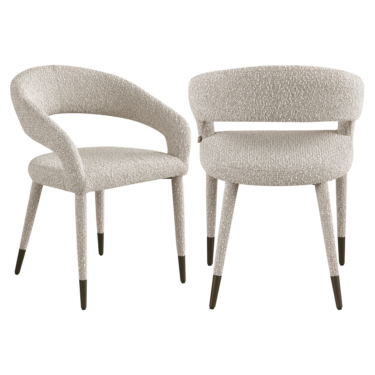 Scaun dining Gia, chunky natural