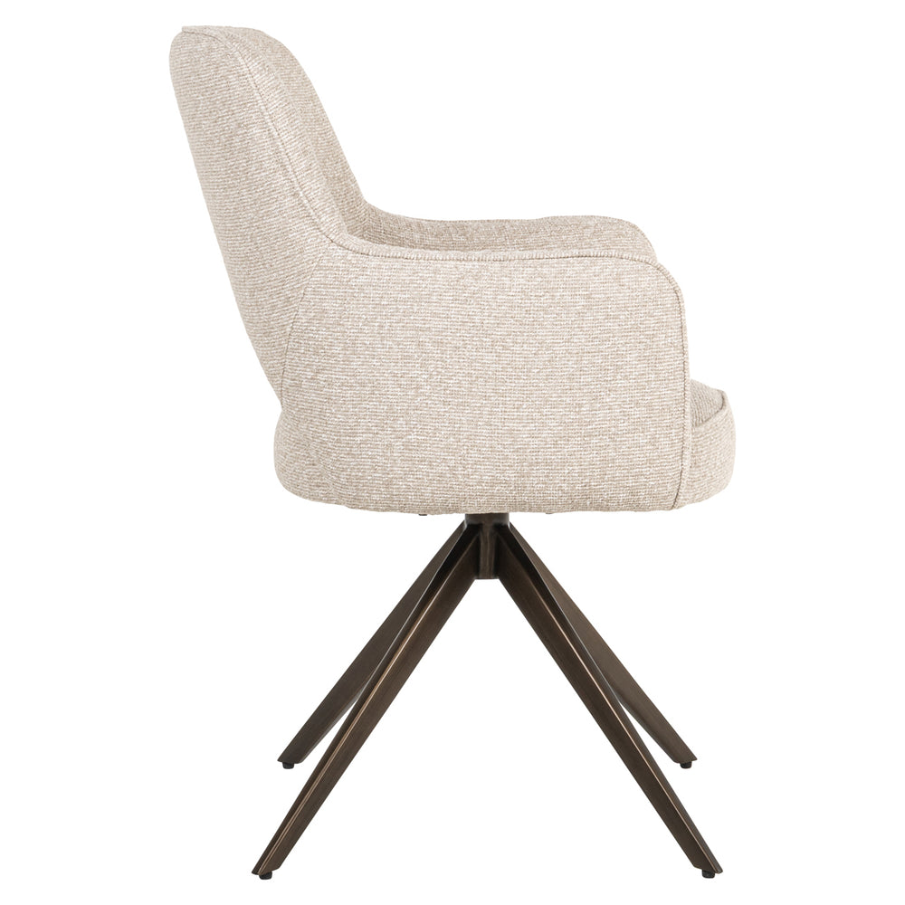 Scaun dining Ginerva, biscotti, rotativ
