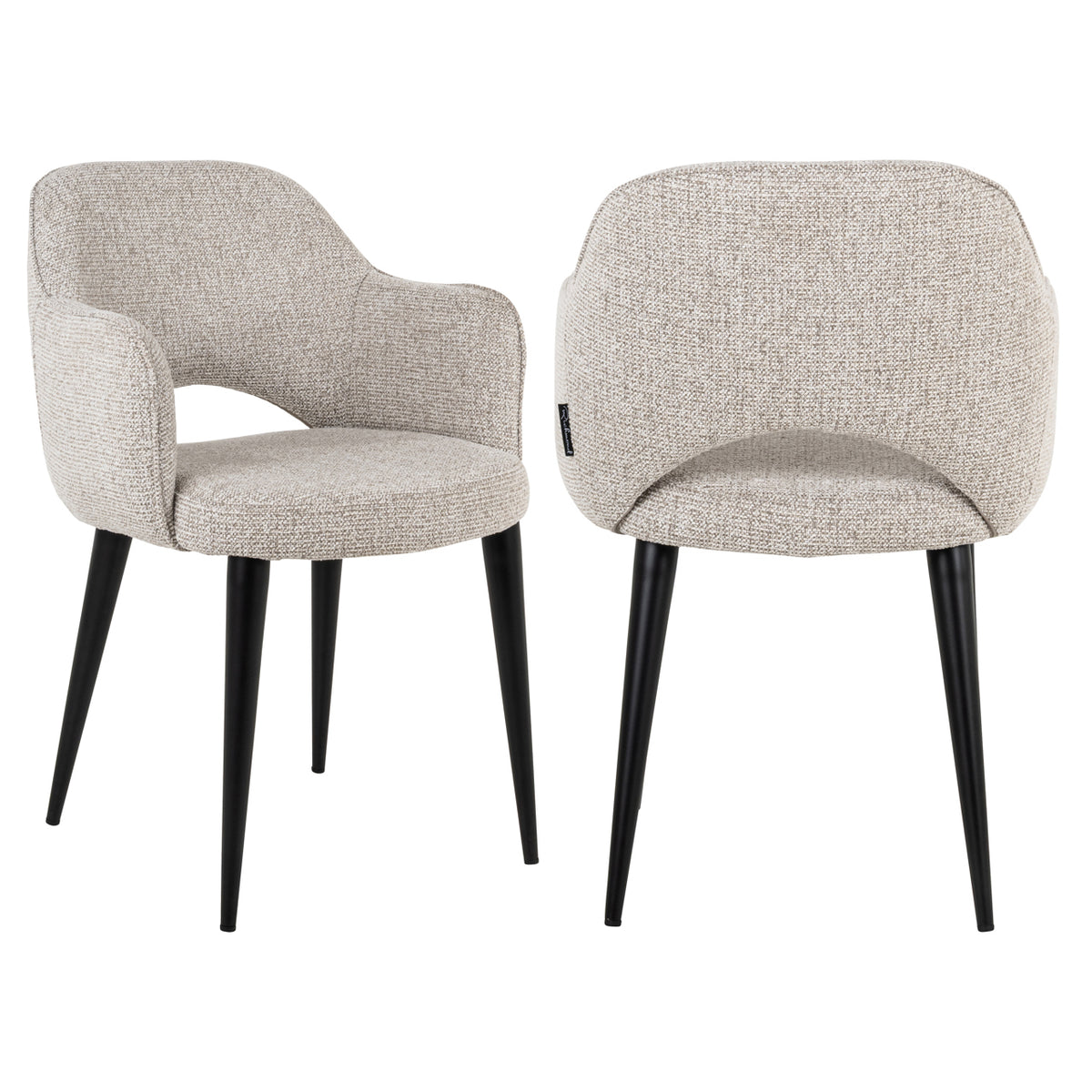 Scaun dining Giovanna, fancy natural, ignifug