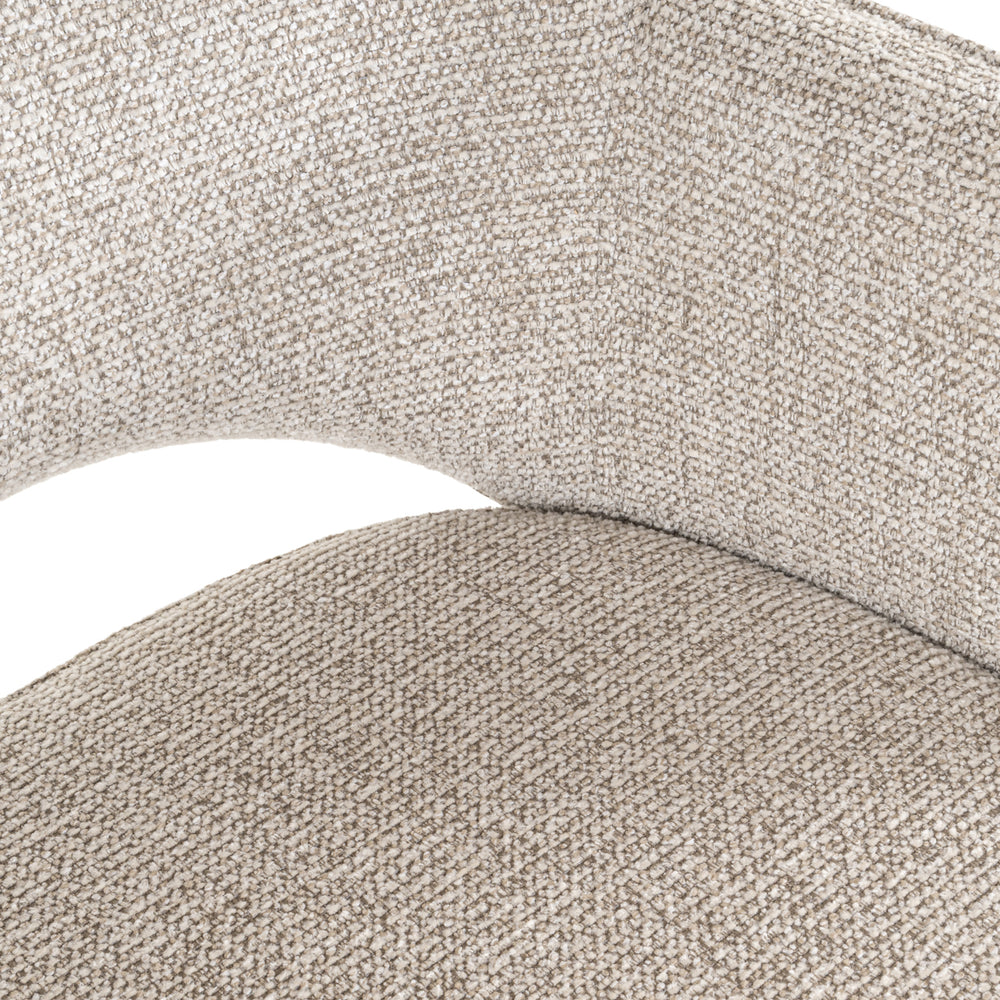 Scaun dining Giovanna, fancy natural, ignifug