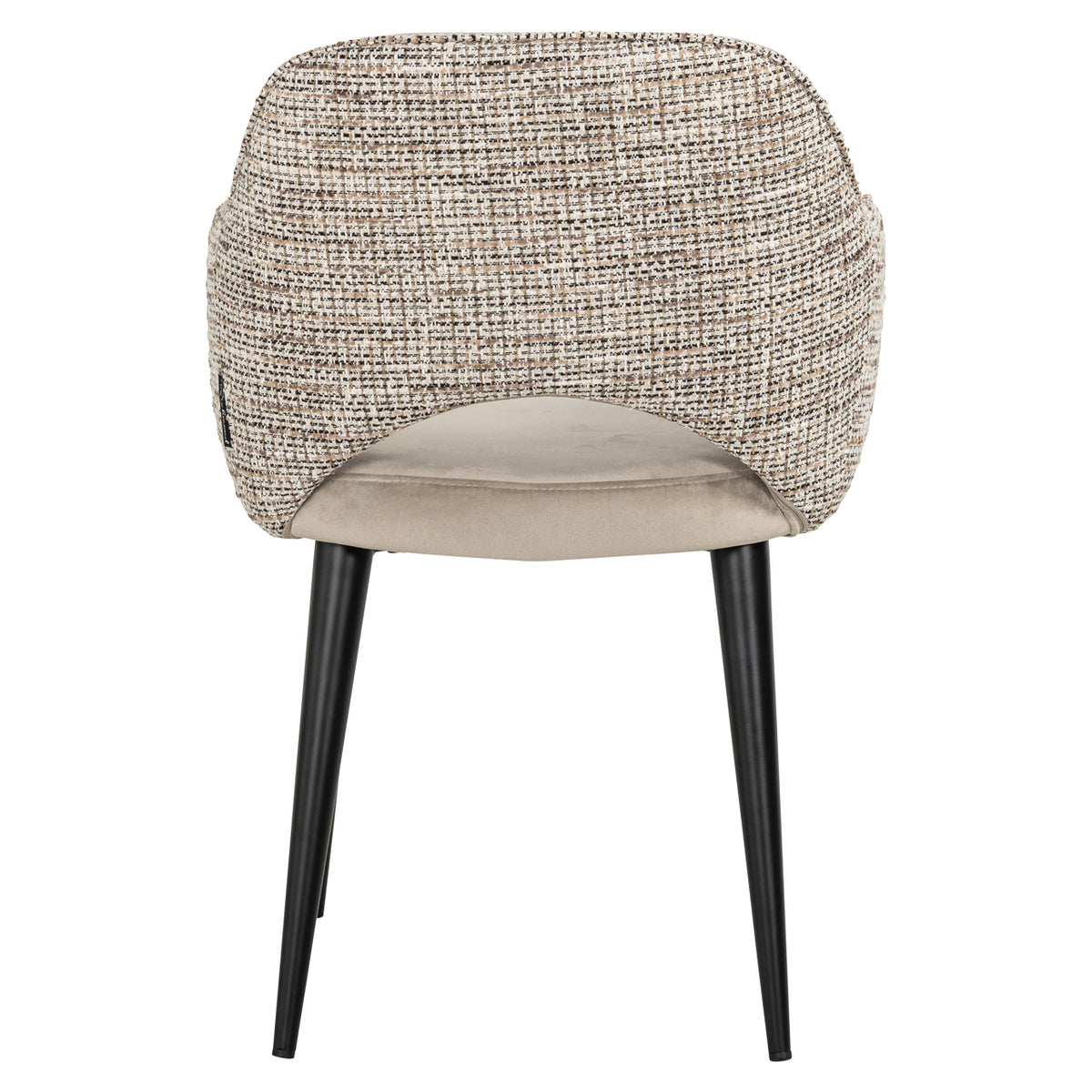 Scaun dining Giovanna, trendy nature / catifea kaki, ignifug
