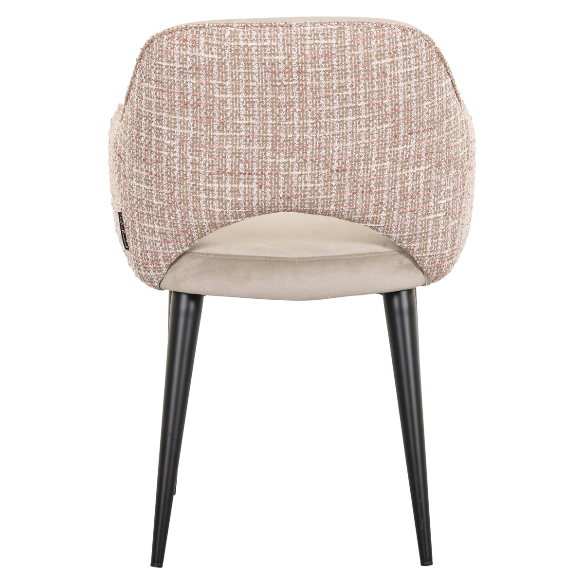 Scaun dining Giovanna, trendy rose / catifea kaki