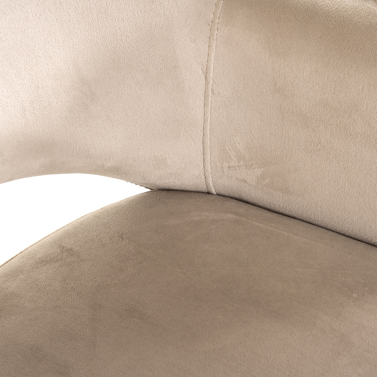 Scaun dining Giovanna, trendy rose / catifea kaki