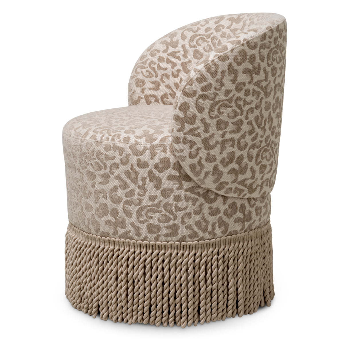Scaun dining Greer, Harley leopard bej