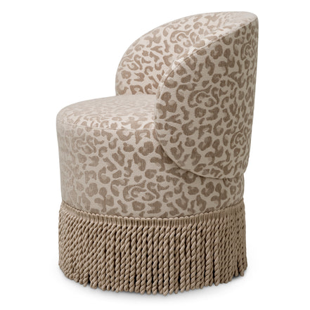 Scaun dining Greer, Harley leopard bej