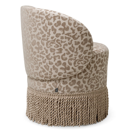 Scaun dining Greer, Harley leopard bej