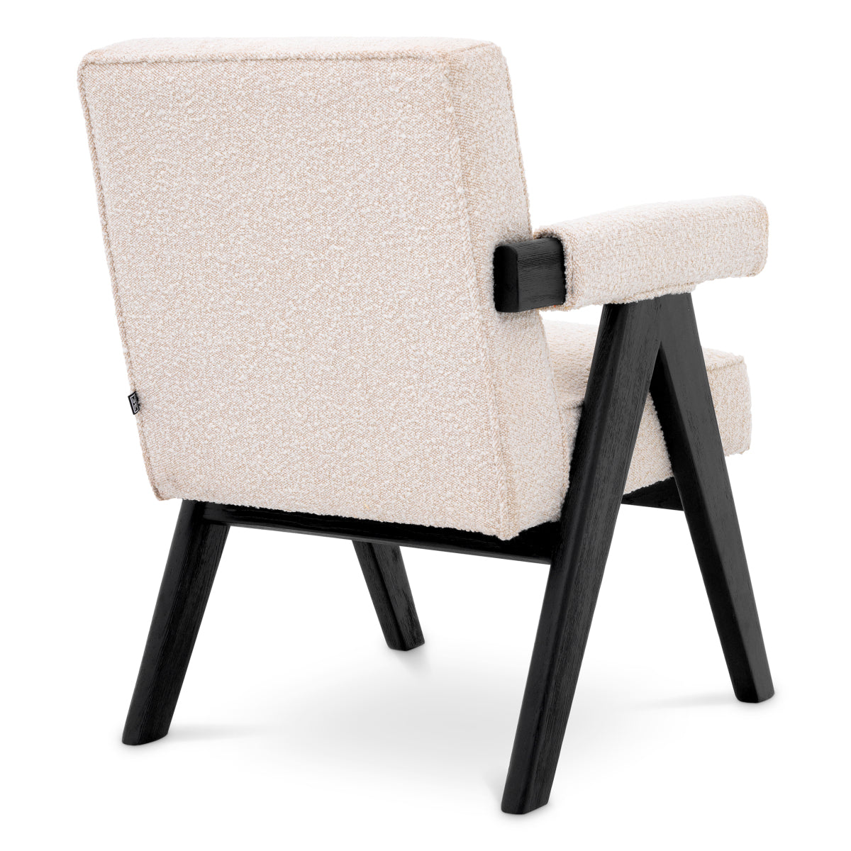 Scaun dining Greta, bouclé crem