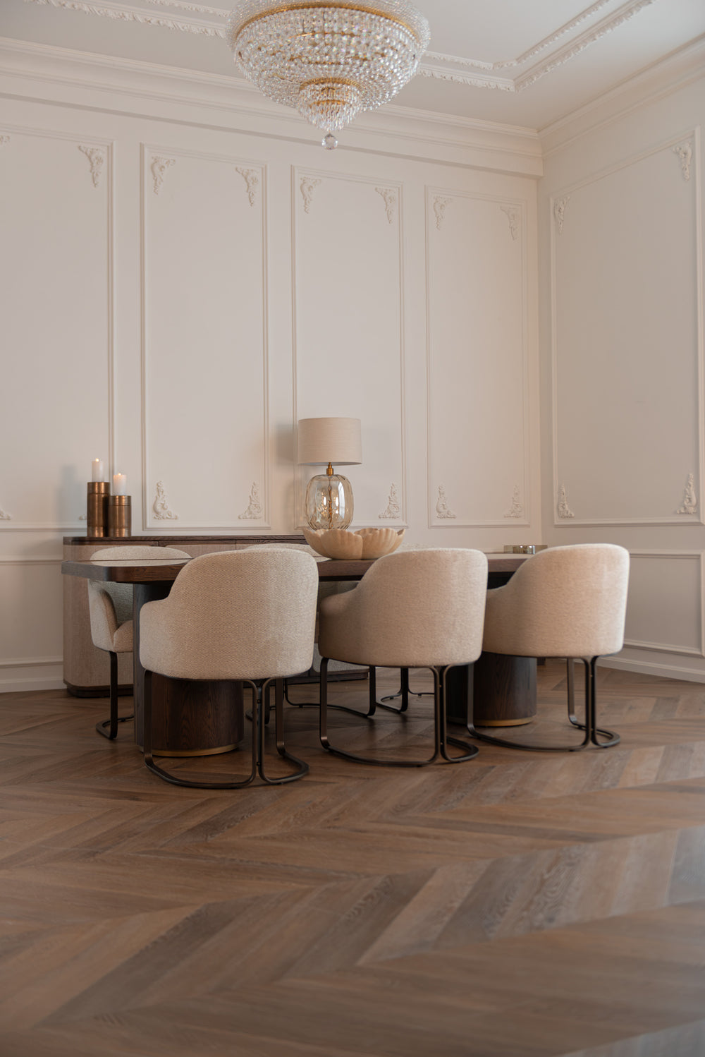 Scaun dining Hadley, boldweave natural, ignifug – ambient