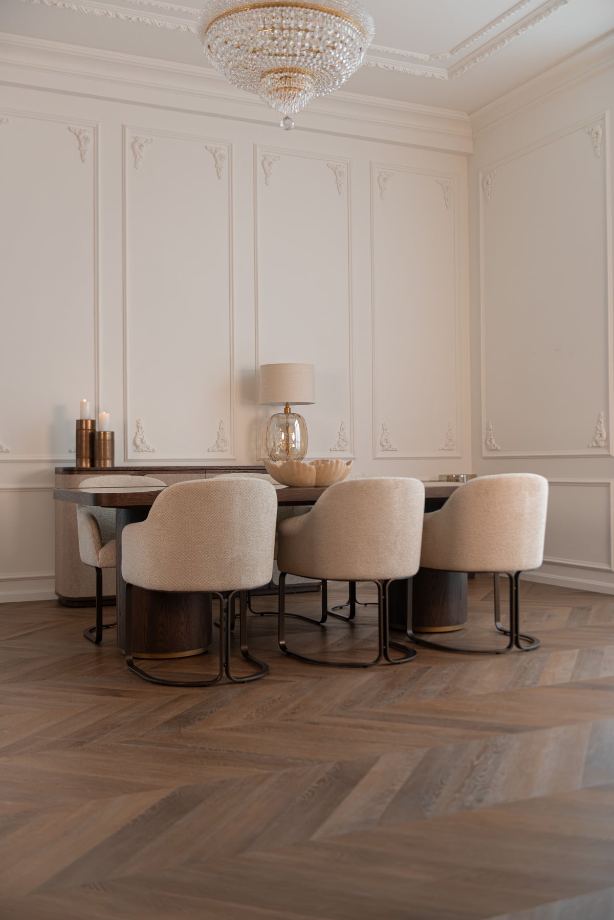 Scaun dining Hadley, boldweave natural, ignifug – ambient