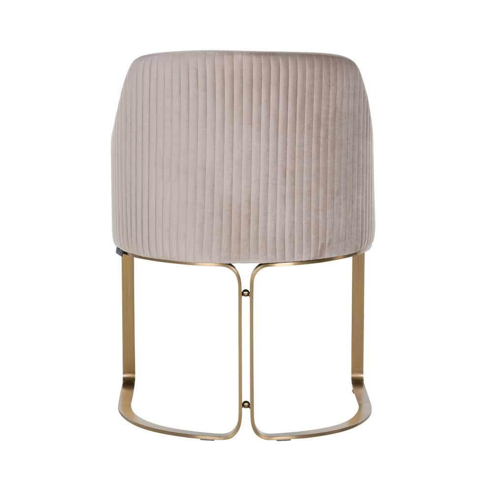 Scaun dining Hadley, catifea kaki, ignifug