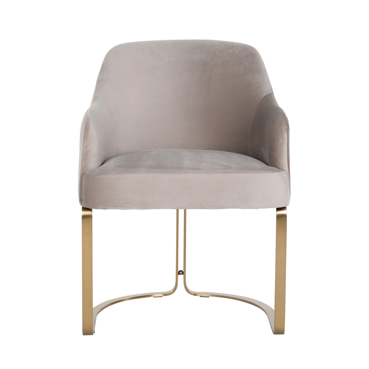 Scaun dining Hadley, catifea kaki, ignifug