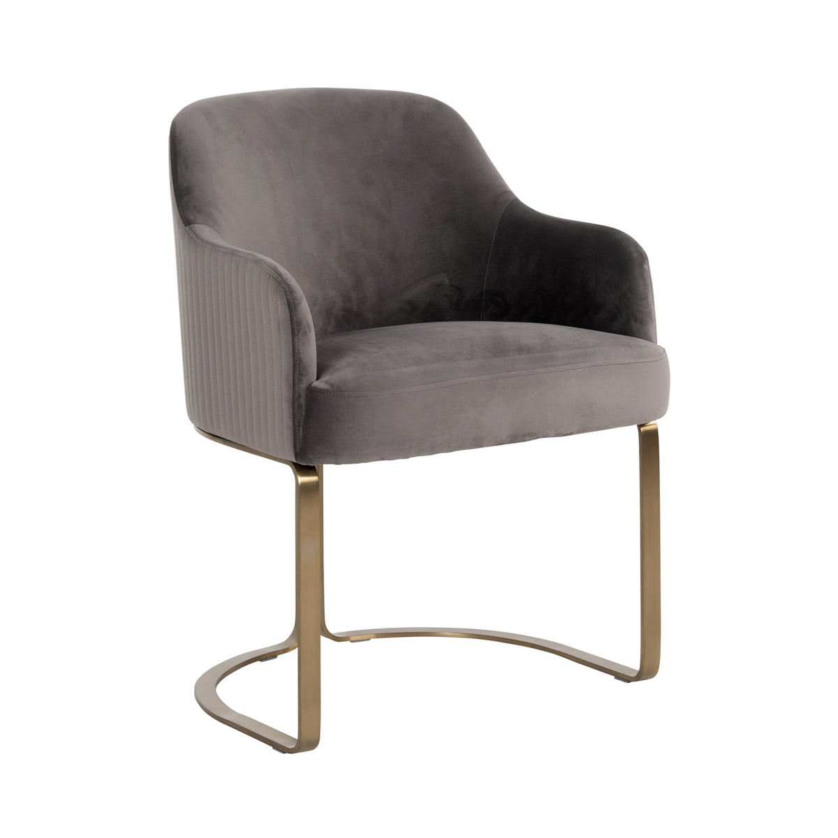 Scaun dining Hadley, catifea stone