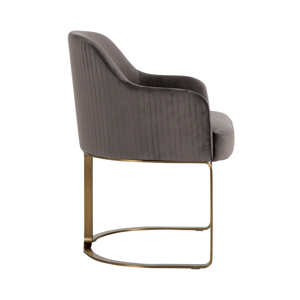 Scaun dining Hadley, catifea stone