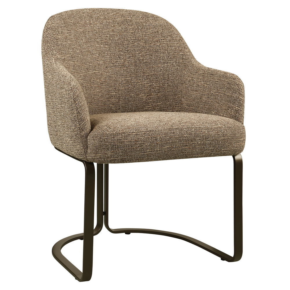 Scaun dining Hadley, tweed maro, ignifug
