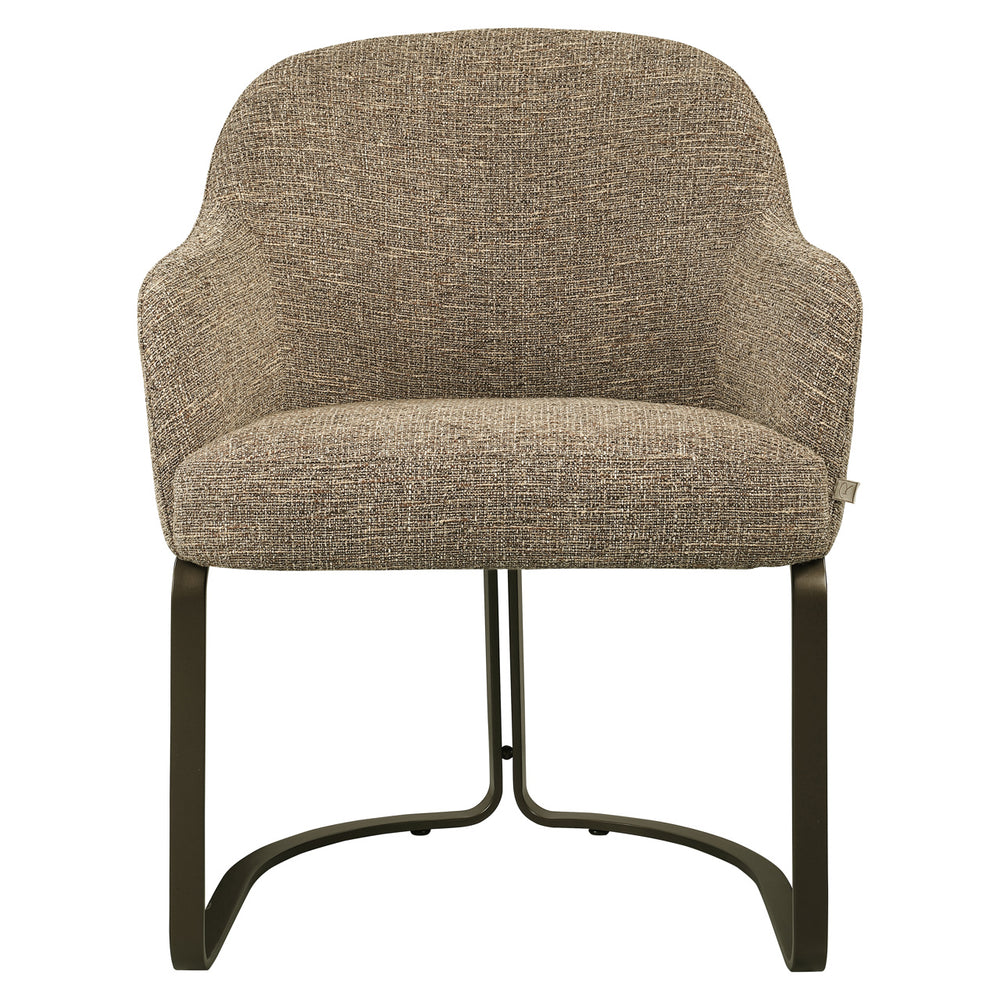 Scaun dining Hadley, tweed maro, ignifug