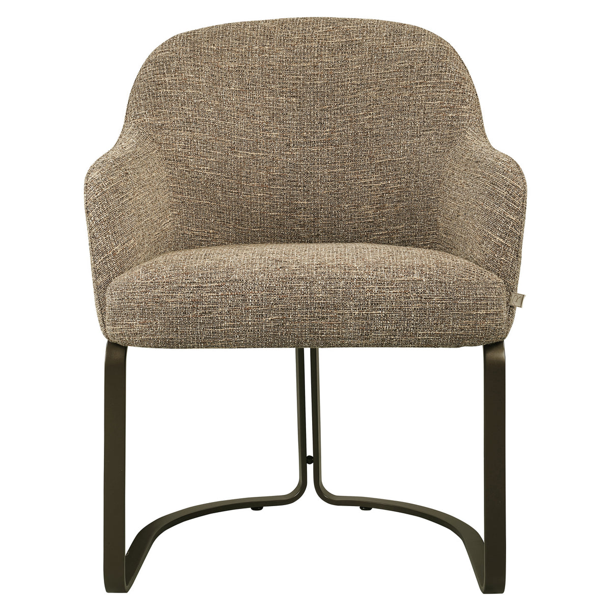 Scaun dining Hadley, tweed maro, ignifug